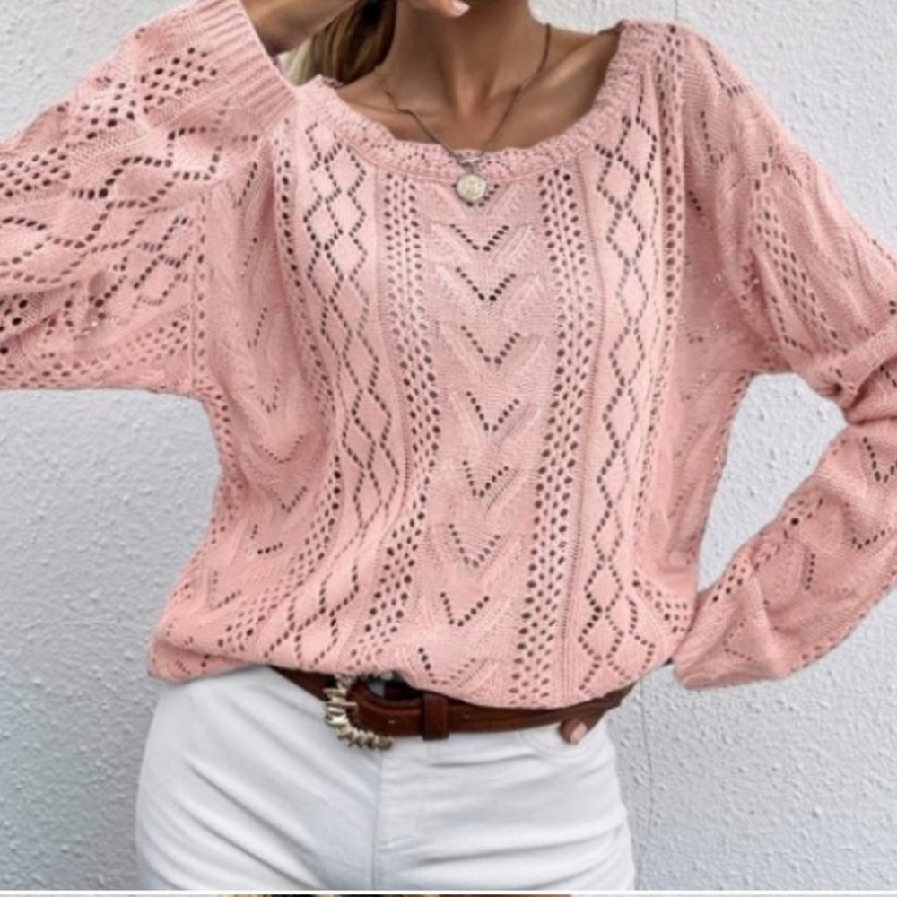 50714 Open Knit Sweater